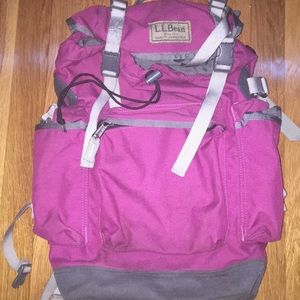 Llbean purple backpack
